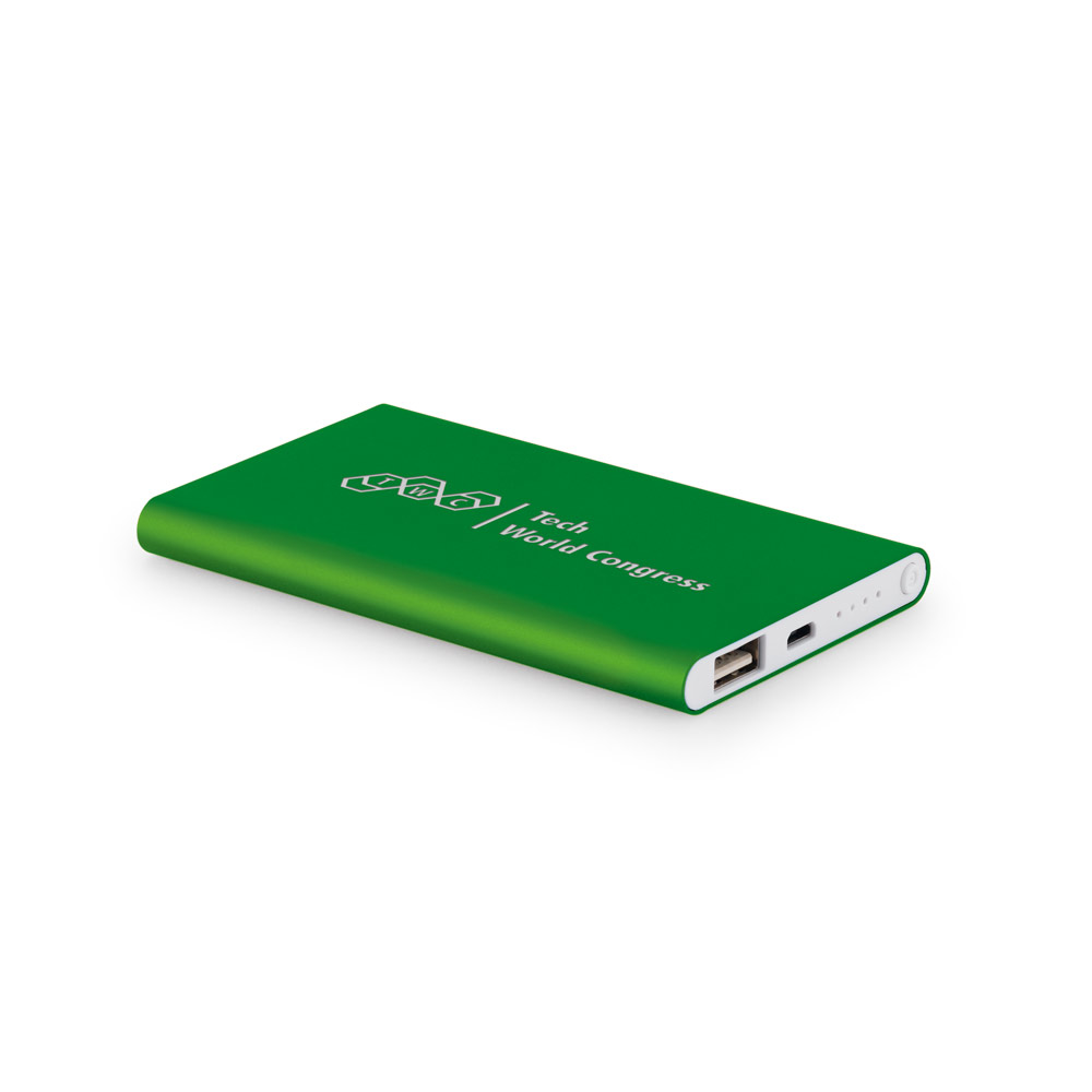 SP57344 - Bateria portátil slim em alumínio 100% reciclado (4.000 mAh) - Imagem 4