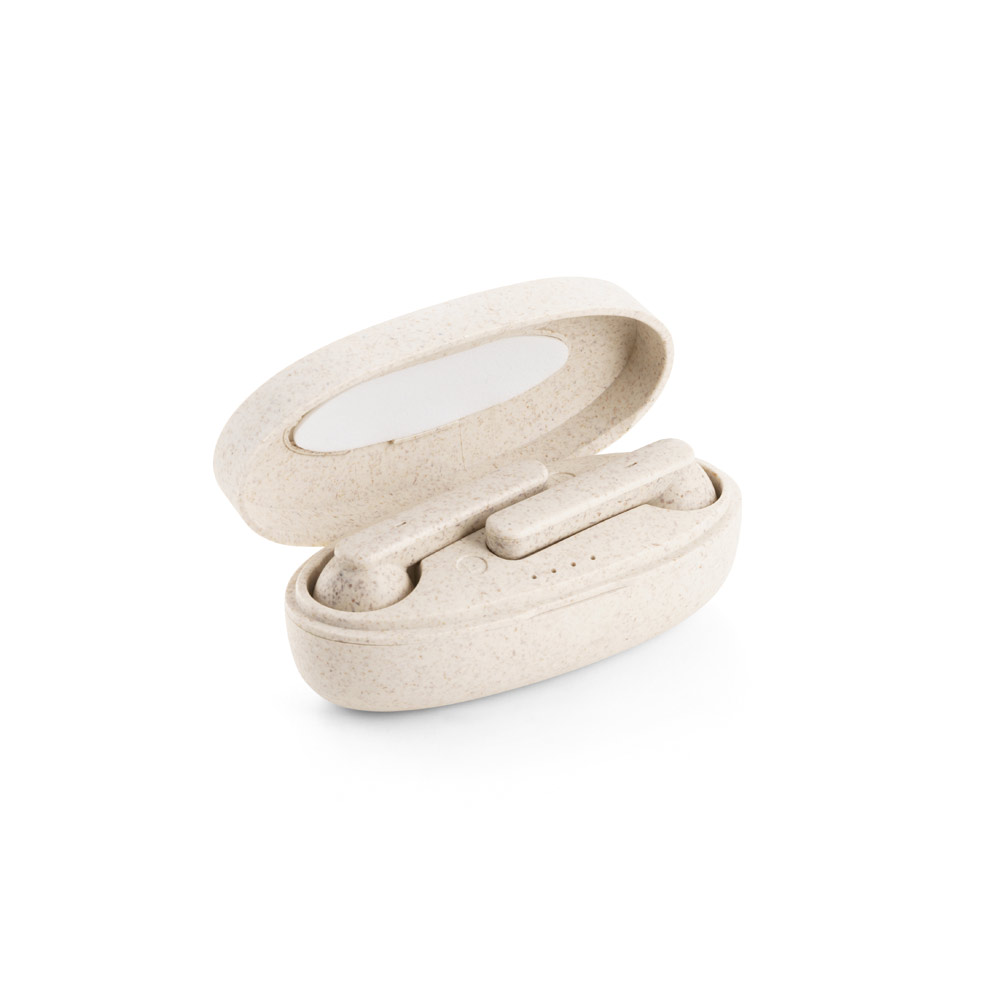 SP57938 - Fones de ouvido True Wireless em fibra de palha de trigo e PP - Imagem 5