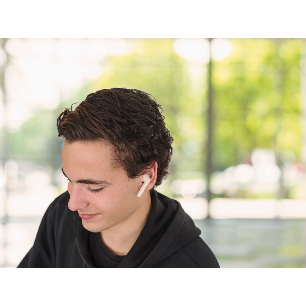 SP57938 - Fones de ouvido True Wireless em fibra de palha de trigo e PP - Imagem 8