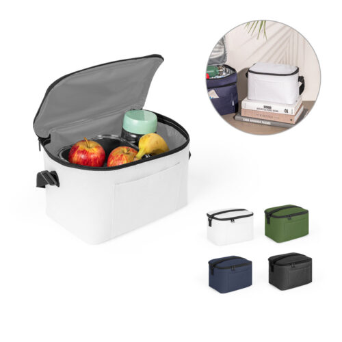 SP-92380 - Bolsa térmica em poliéster reciclado 600D com interior forrado em PEVA 7 L