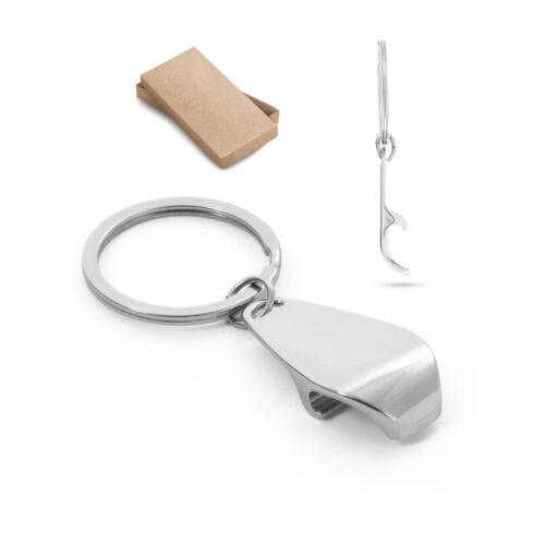 SP93394 - Chaveiro em metal com abridor de garrafas