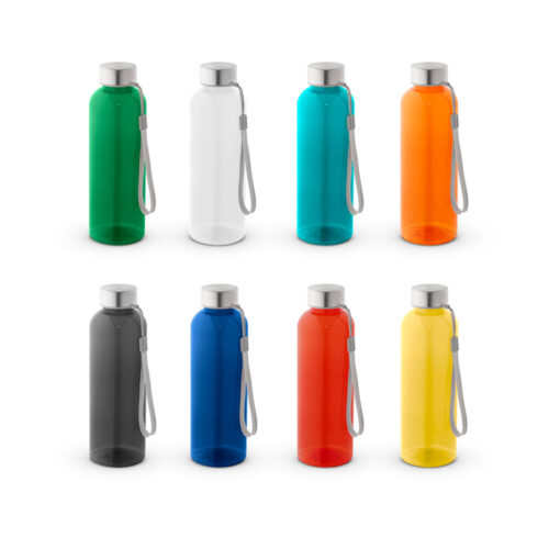 SP94326/GA7500 - Squeeze em PET 100% reciclado com pega em corda (580 mL)