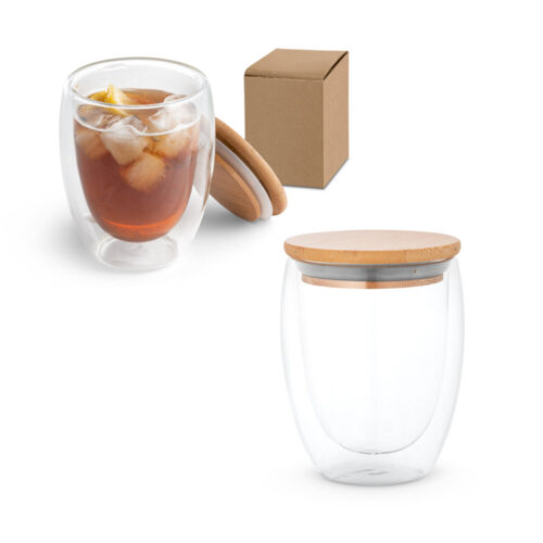 SP94767 - Copo em vidro isotérmico parede dupla isolada a ar (350 mL)