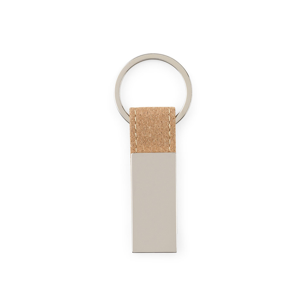 SP95099 - Conjunto composto por um porta-cartões e chaveiro, ambos em metal e cortiça - Imagem 4