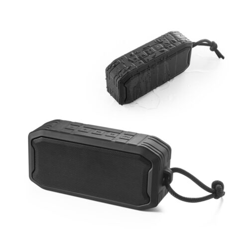 SP-97140 - Caixa de som portátil à prova de água (IPX7) em ABS 100% reciclado