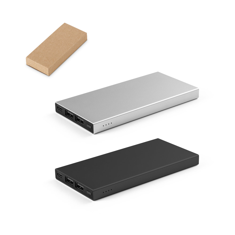 SP97164 - Bateria portátil em alumínio 100% reciclado (5.000 mAh)
