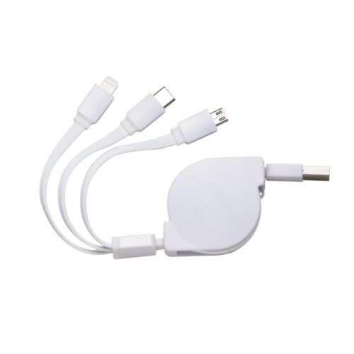 10338 - Cabo USB Retrátil 3 em 1