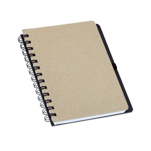 14838 - Caderno Kraft com Porta Caneta - Tam17x14