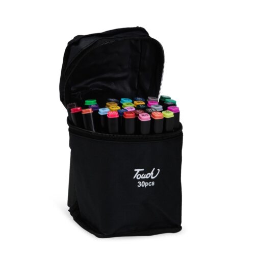 08329-30 - Kit Canetas Marcadoras Pontas Duplas 30 Cores