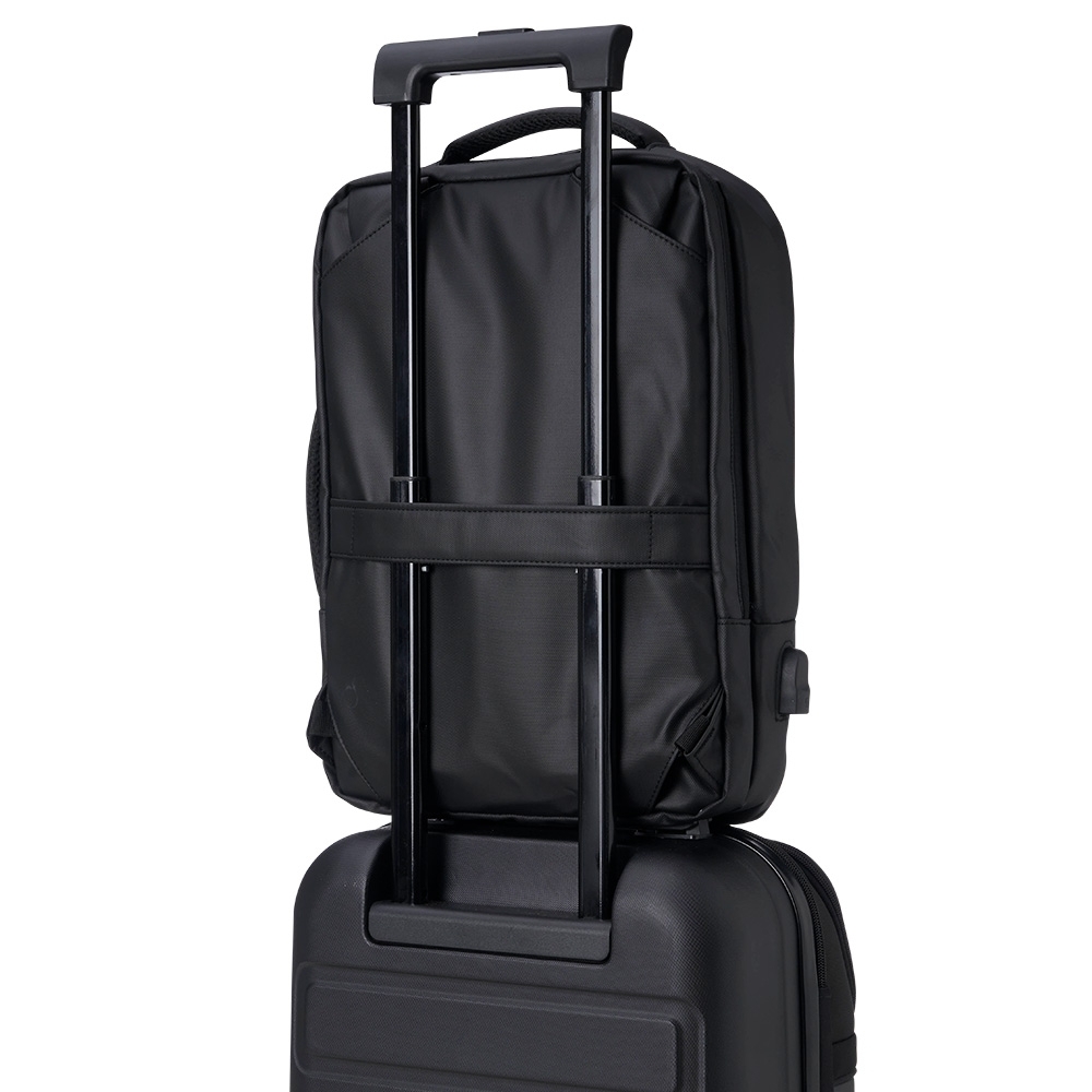 01901B - Mochila Couro Sintético USB 22L - Imagem 8