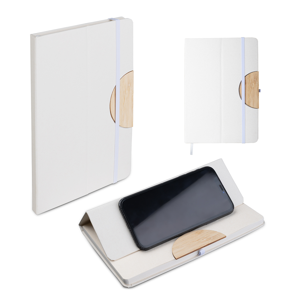 CAD420 - Caderno A5 Capa em Caixa de Leite Reciclado - 21x14,5cm