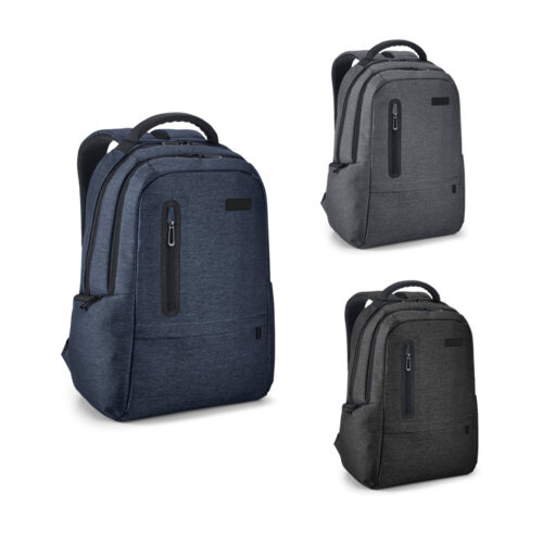 SP52675 - Mochila para notebook (17'') em Nylon 2Tone impermeável com dois compartimentos forrados e almofadados (20 L)