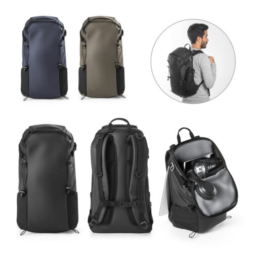 SP92092 - Mochila Hiking (14") com revestimento à prova de água em 600D poliéster reciclado e 210D poliéster reciclado (18 L)