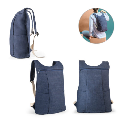 SP92094 - Mochila casual em denim reciclado 8 L (300 g/m²)