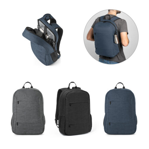 SP92098 - Mochila para notebook (15.6") em poliéster reciclado 300D com compartimento almofadado (18 L)