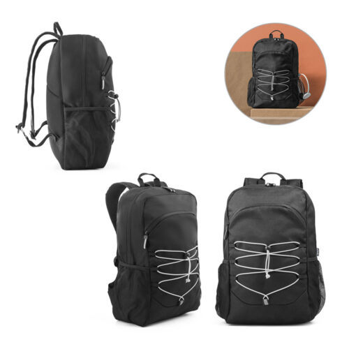 SP92192 - Mochila para notebook (15.6") em poliéster reciclado 300D e poliéster reciclado 600D, com elementos refletores (18 L)