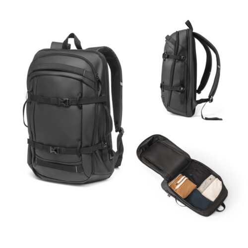 SP92363 - Mochila para notebook (17.3") em 900D poliéster reciclado de alta densidade com revestimento resistente à agua (21 L)