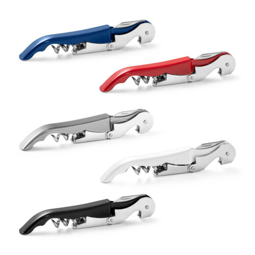 SP-94117/18621 -  Saca-rolhas em metal com abridor de garrafas e canivete de sommelier