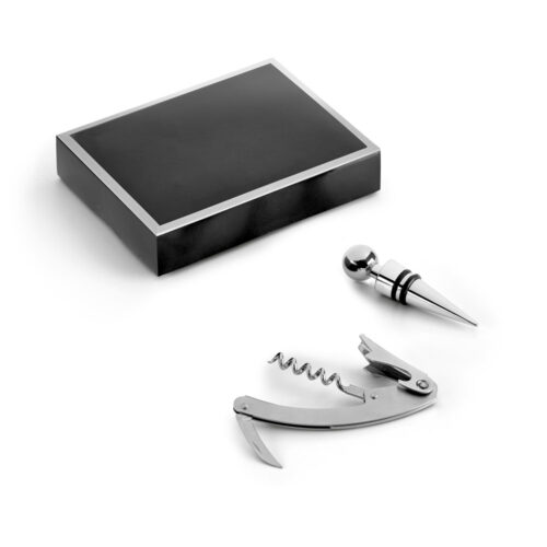 SP-94191 - Conjunto para vinho em zinco e inox