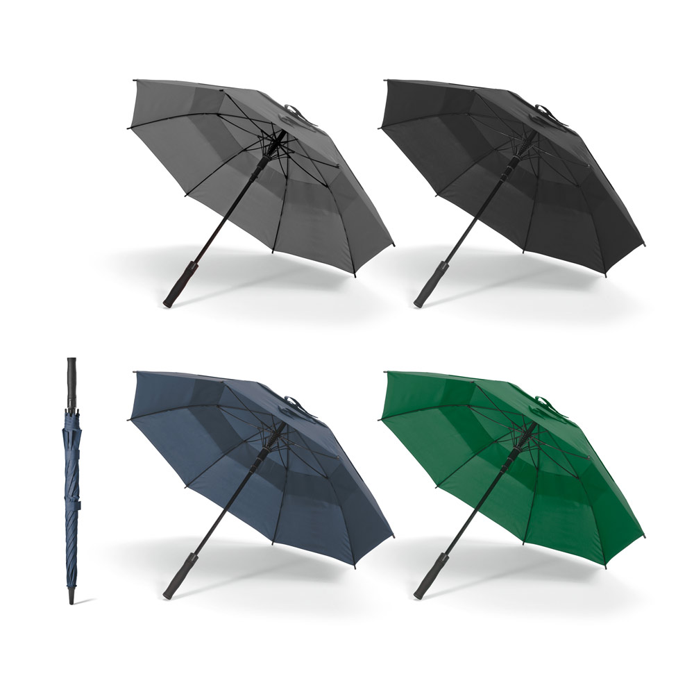 SP99099 - Guarda-chuva em poliéster 100% reciclado 190T com abertura automática