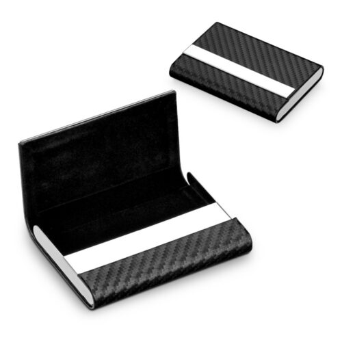 SP93280 - Porta cartões em metal e c.sintético