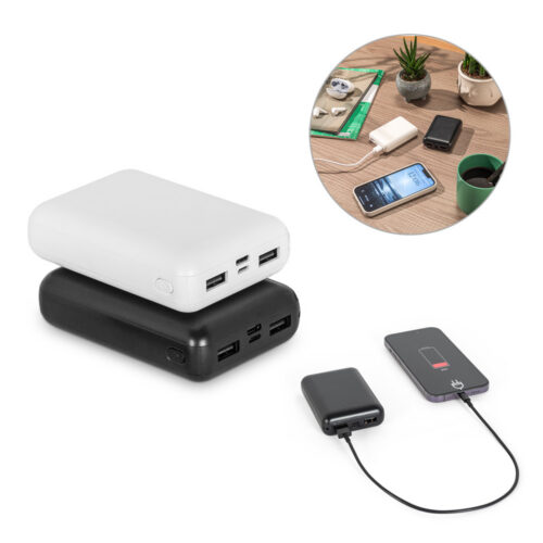 SP-97198 - Bateria portáti em ABS 100% reciclado (10.000 mAh)