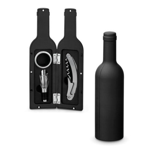 SP-94197 - Conjunto para vinho com três componentes em metal