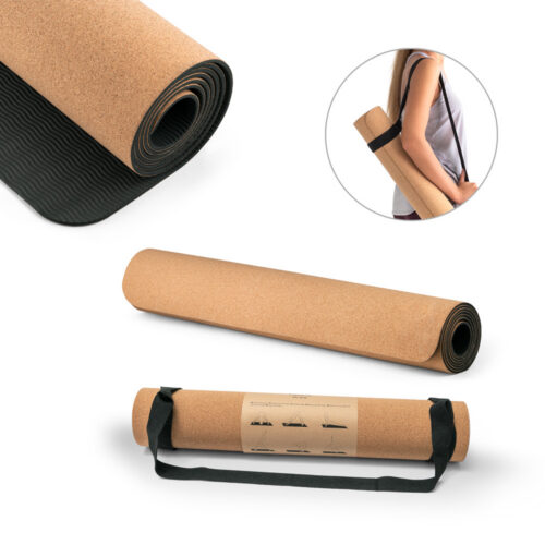 SP-98138 - GERES. Tapete de exercício para yoga em cortiça e TPE