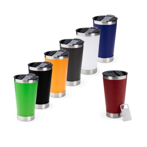 X-09252 - Copo Inox 500ml com Abridor (Térmico: Não)